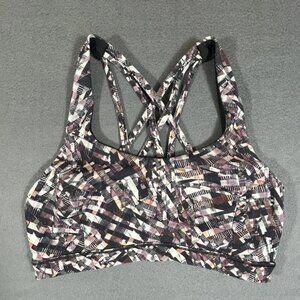Lululemon Free To Be Serene Bra Size 6 Top Support Sports Multicolor